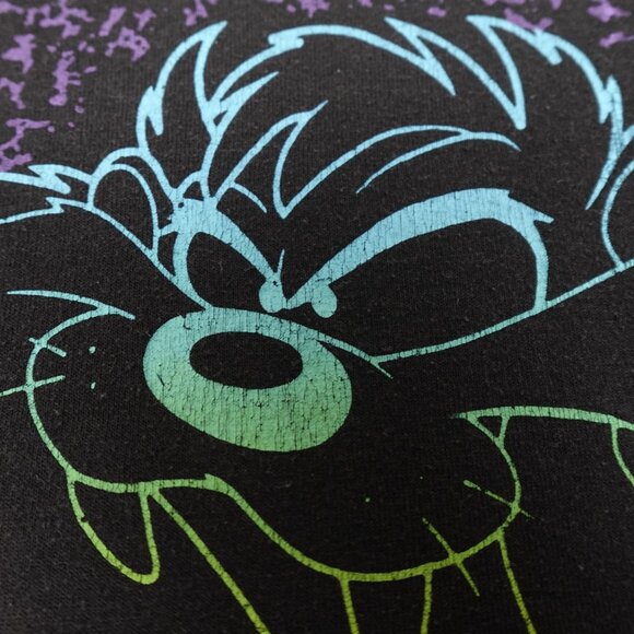 Vintage 1993 TAZ Looney Tunes Shirt Men's XL AOP Tee Novel Teez Made in Canada - Picture 8 of 12